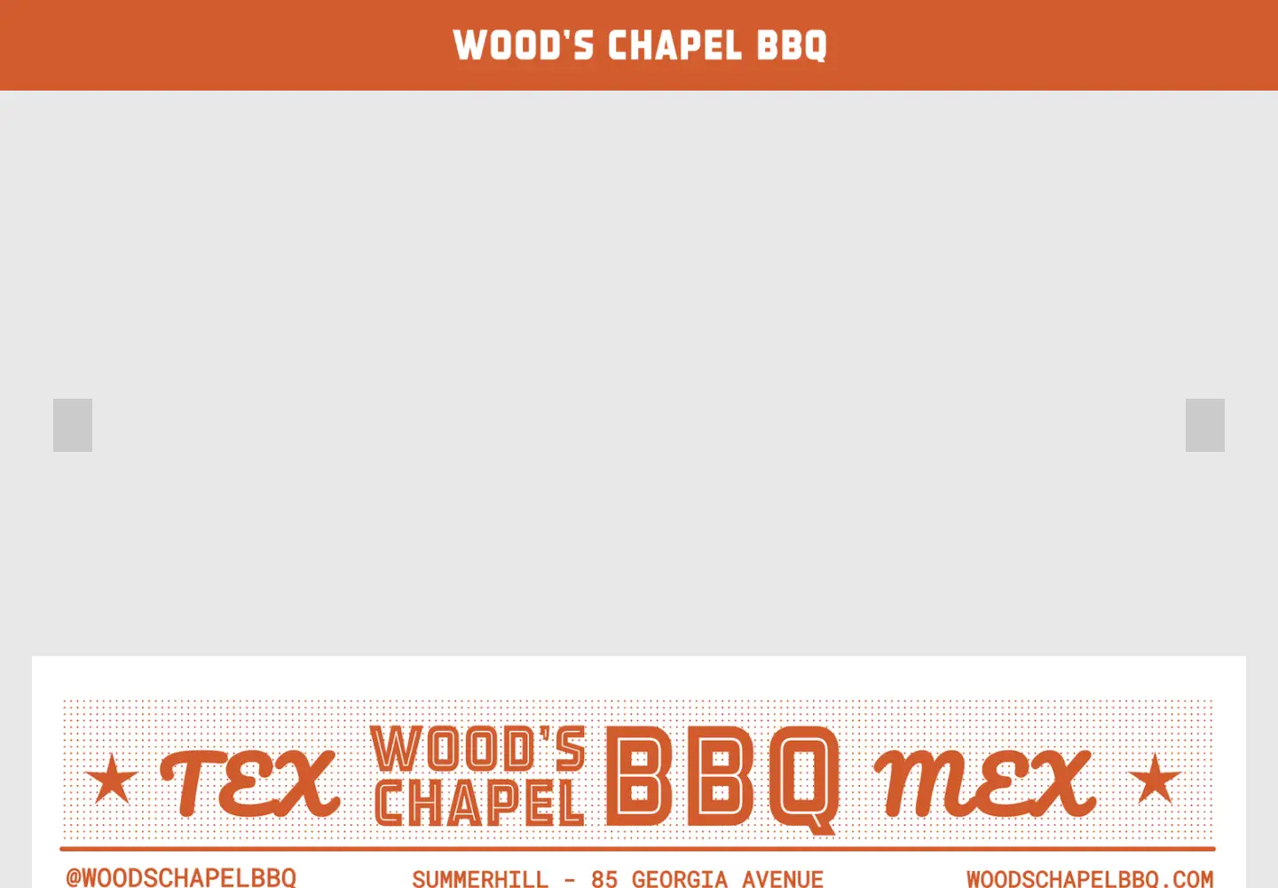 Screenshot of woodschapelbbq.com