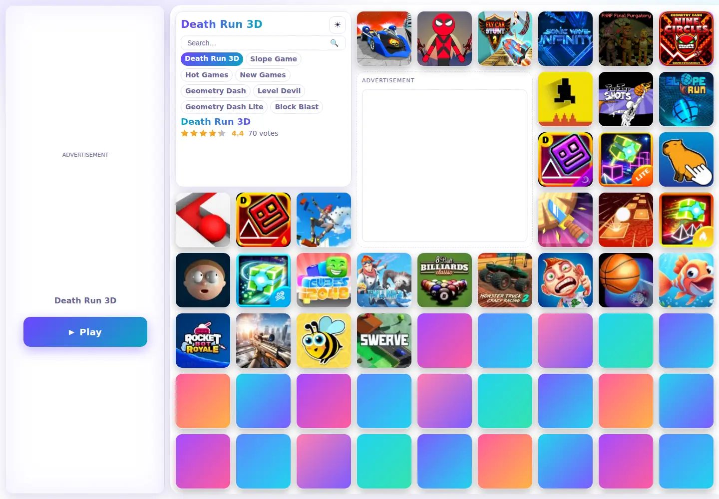 Screenshot of deathrun3d.io