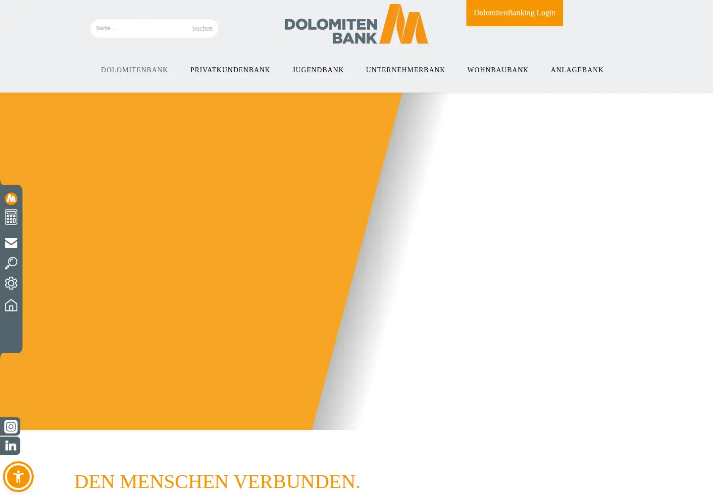 Screenshot of dolomitenbank.at