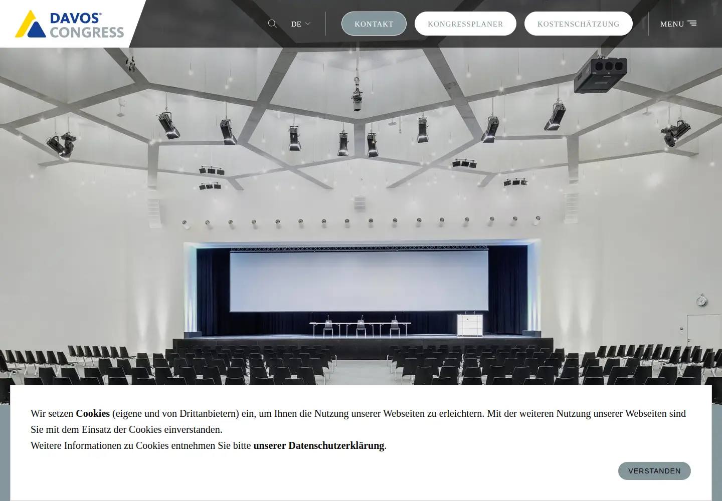 Captured homepage of davoscongress.ch in the current scan