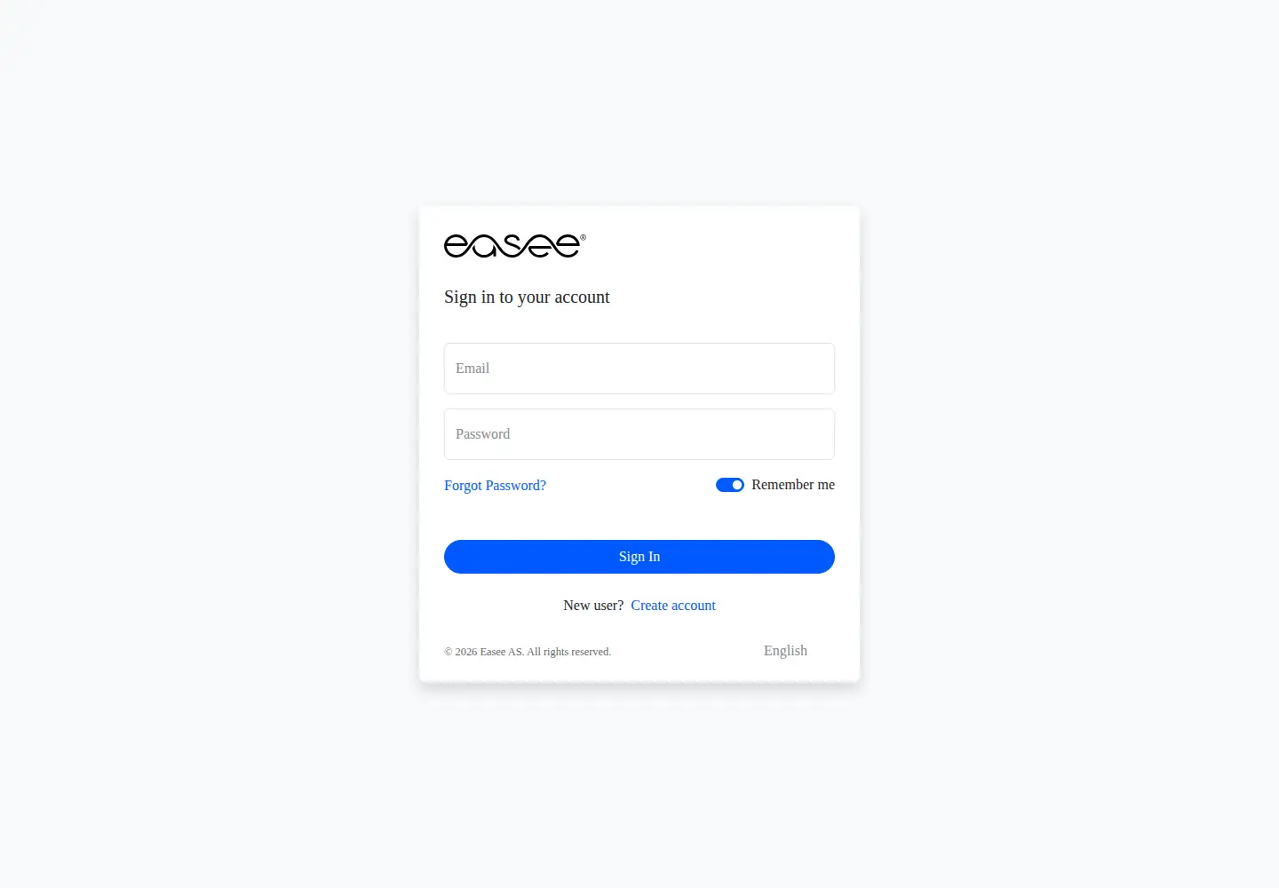 Screenshot of easee.cloud