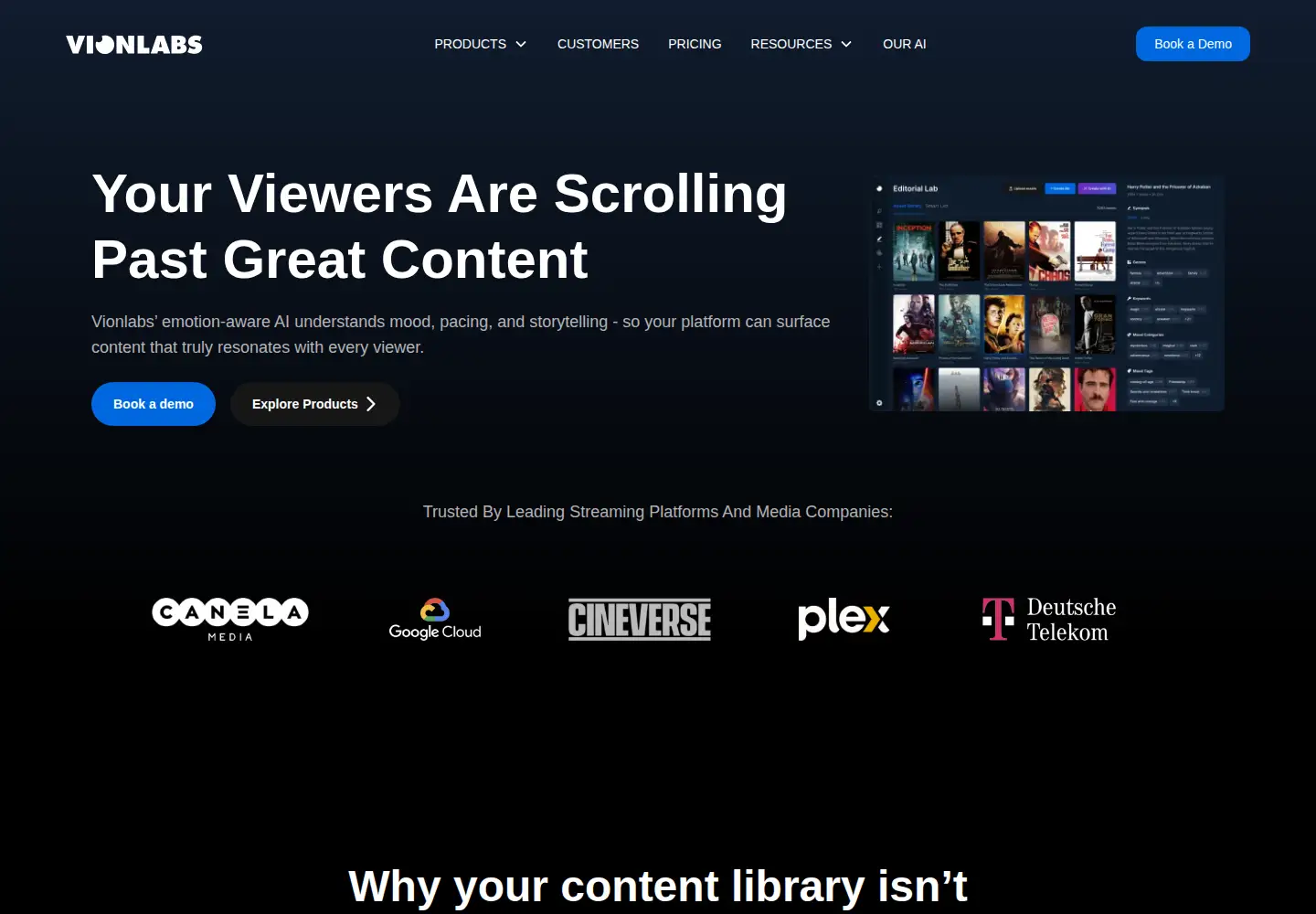 Screenshot of vionlabs.com