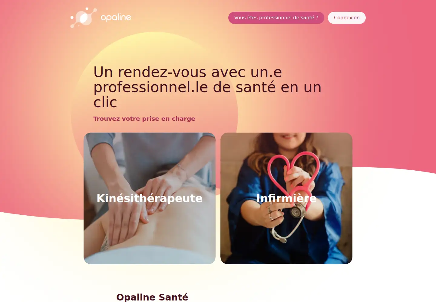 Screenshot of opaline-sante.fr