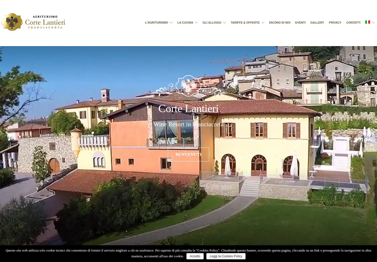 Screenshot of cortelantieri.it