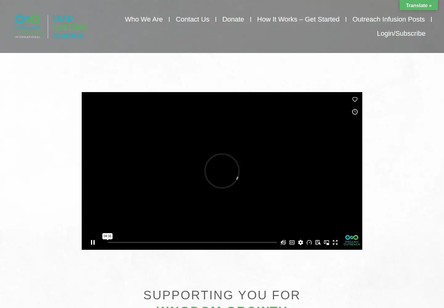 Screenshot of organicoutreach.org