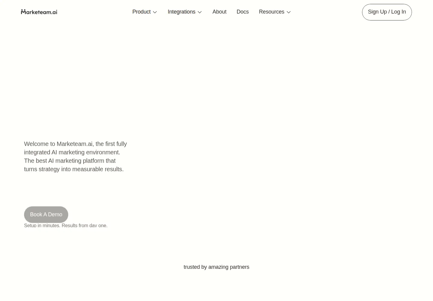 Screenshot of marketeam.ai