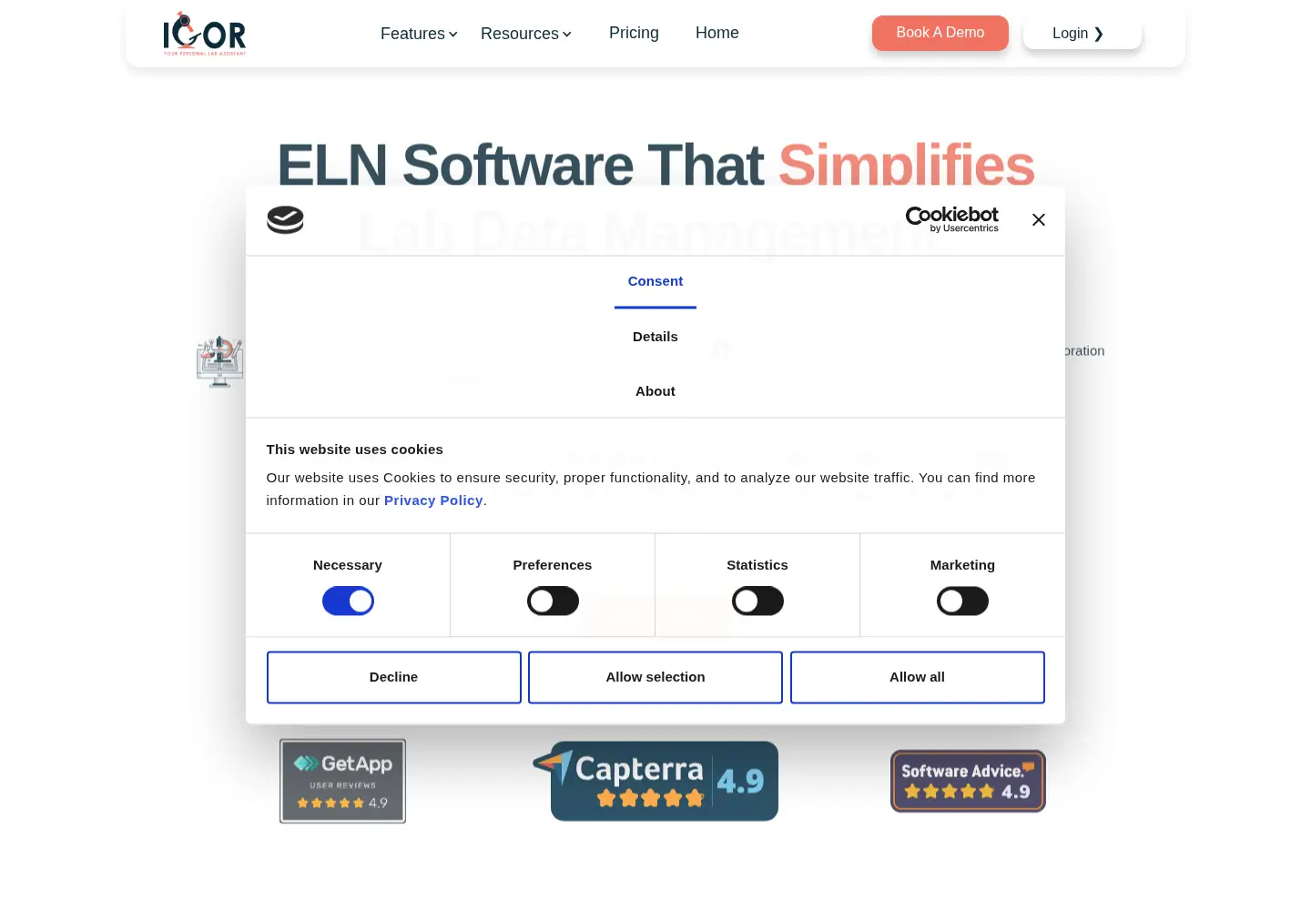 Screenshot of igorlabapp.com
