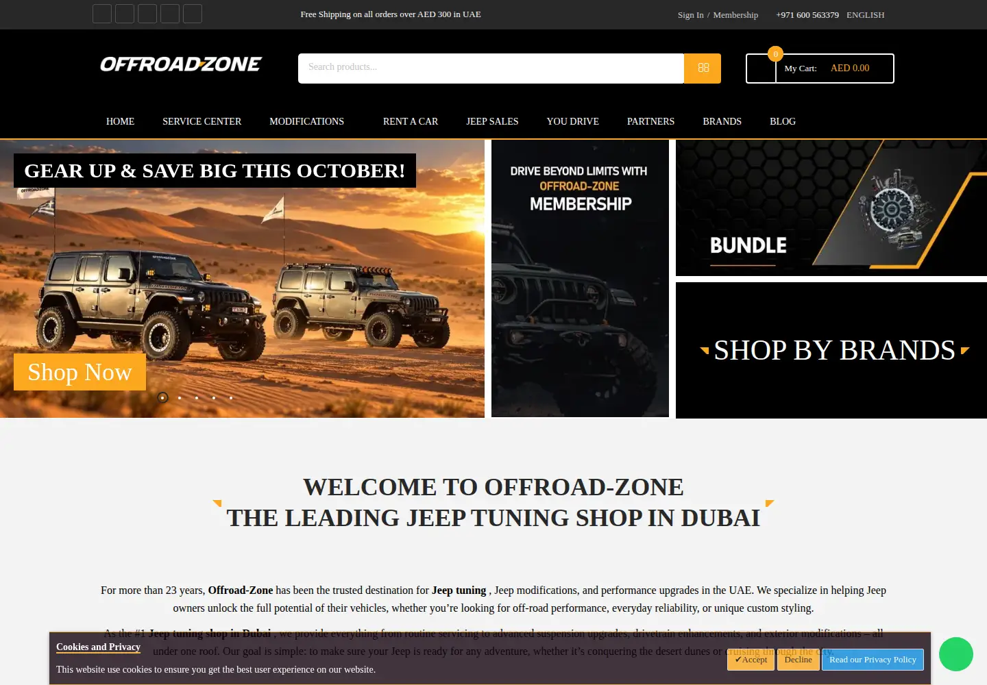 Captured homepage of offroad-zone.com in the current scan