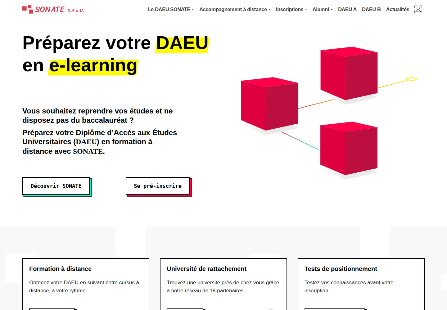 Captured homepage of daeu-sonate.fr in the current scan
