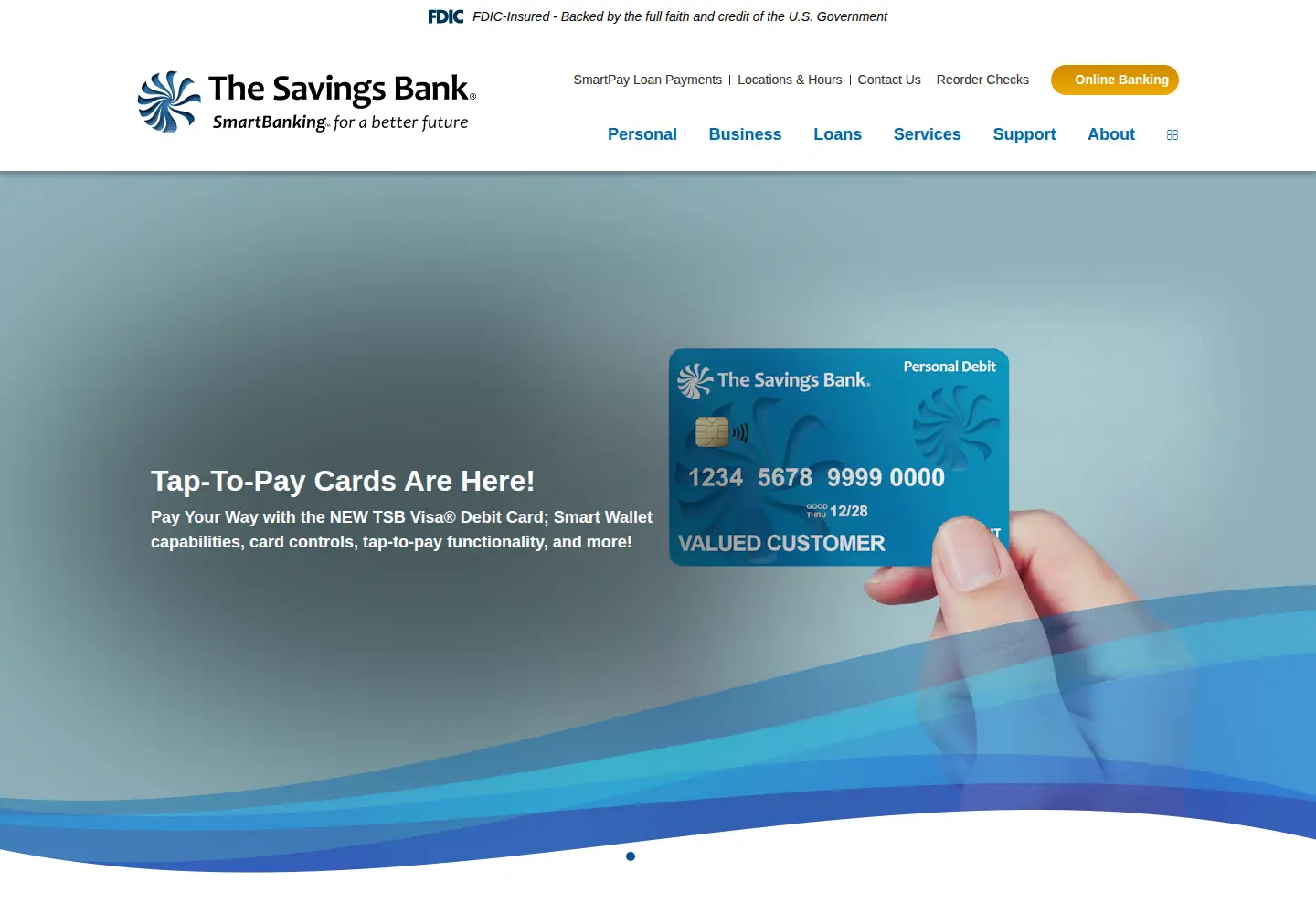 Screenshot of thesavingsbankohio.bank