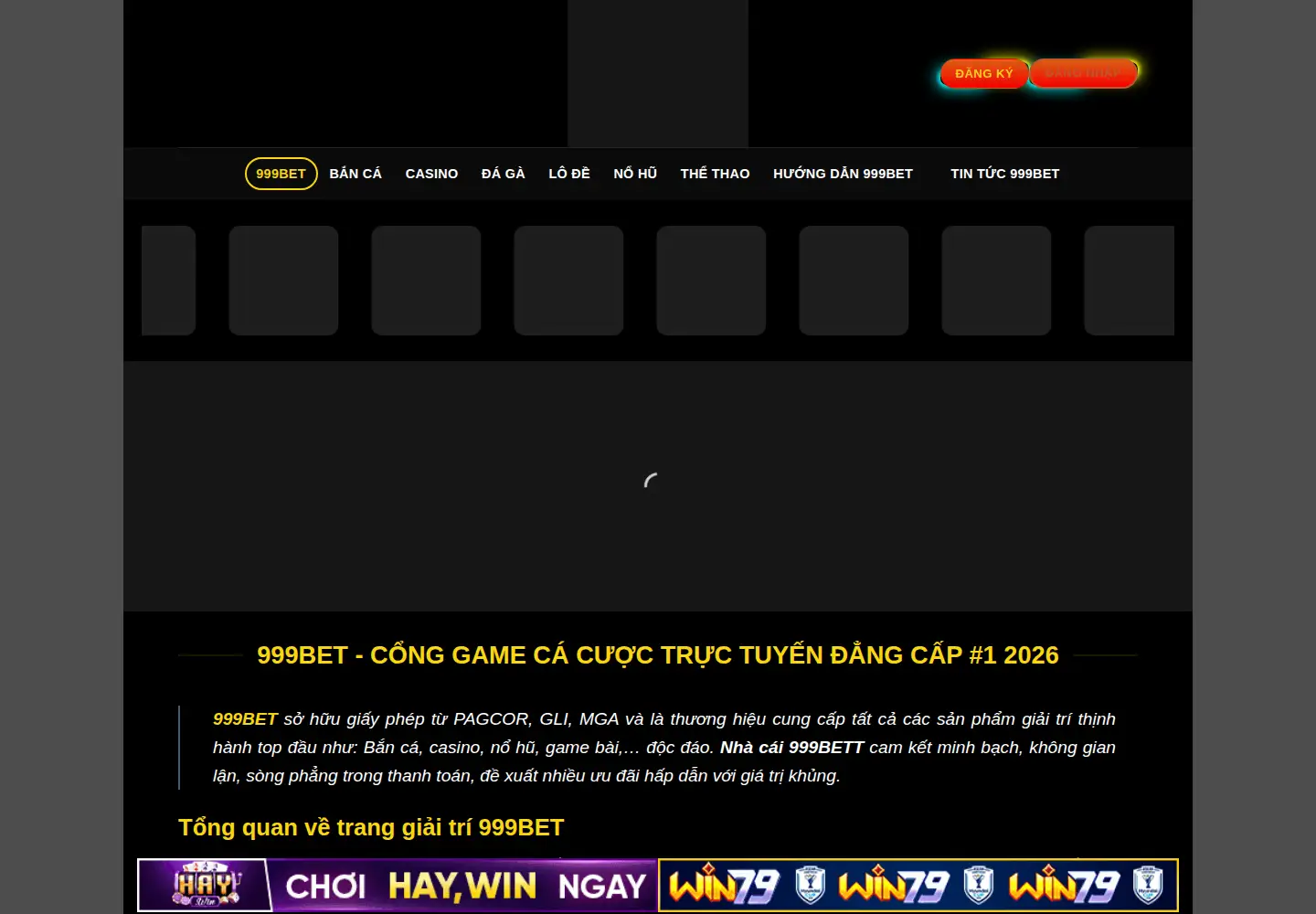 Screenshot of 999bet.bike