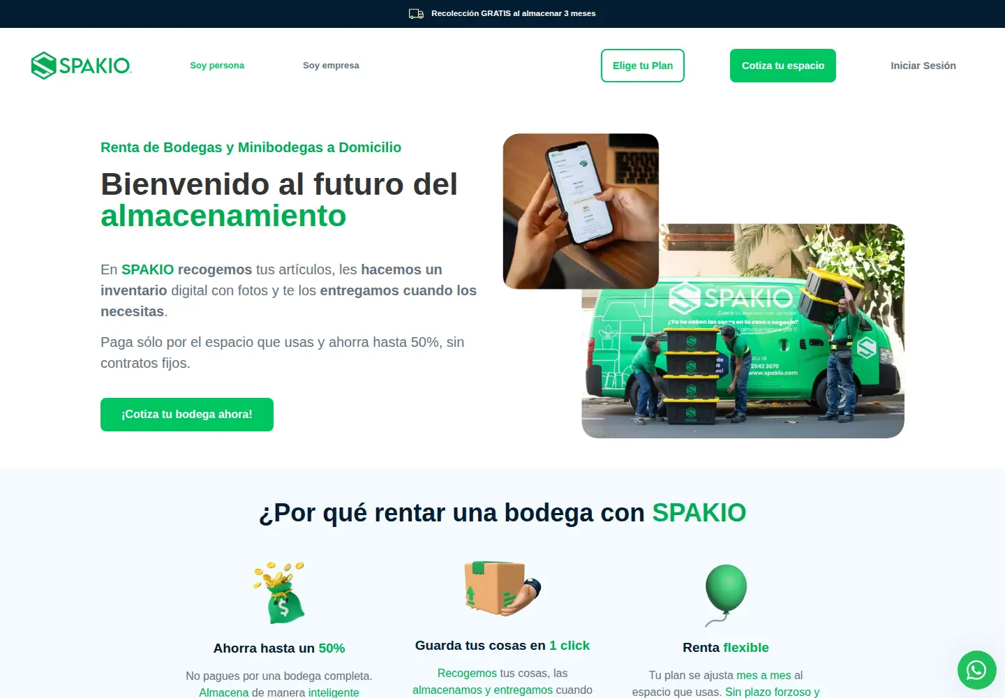 Screenshot of spakio.com