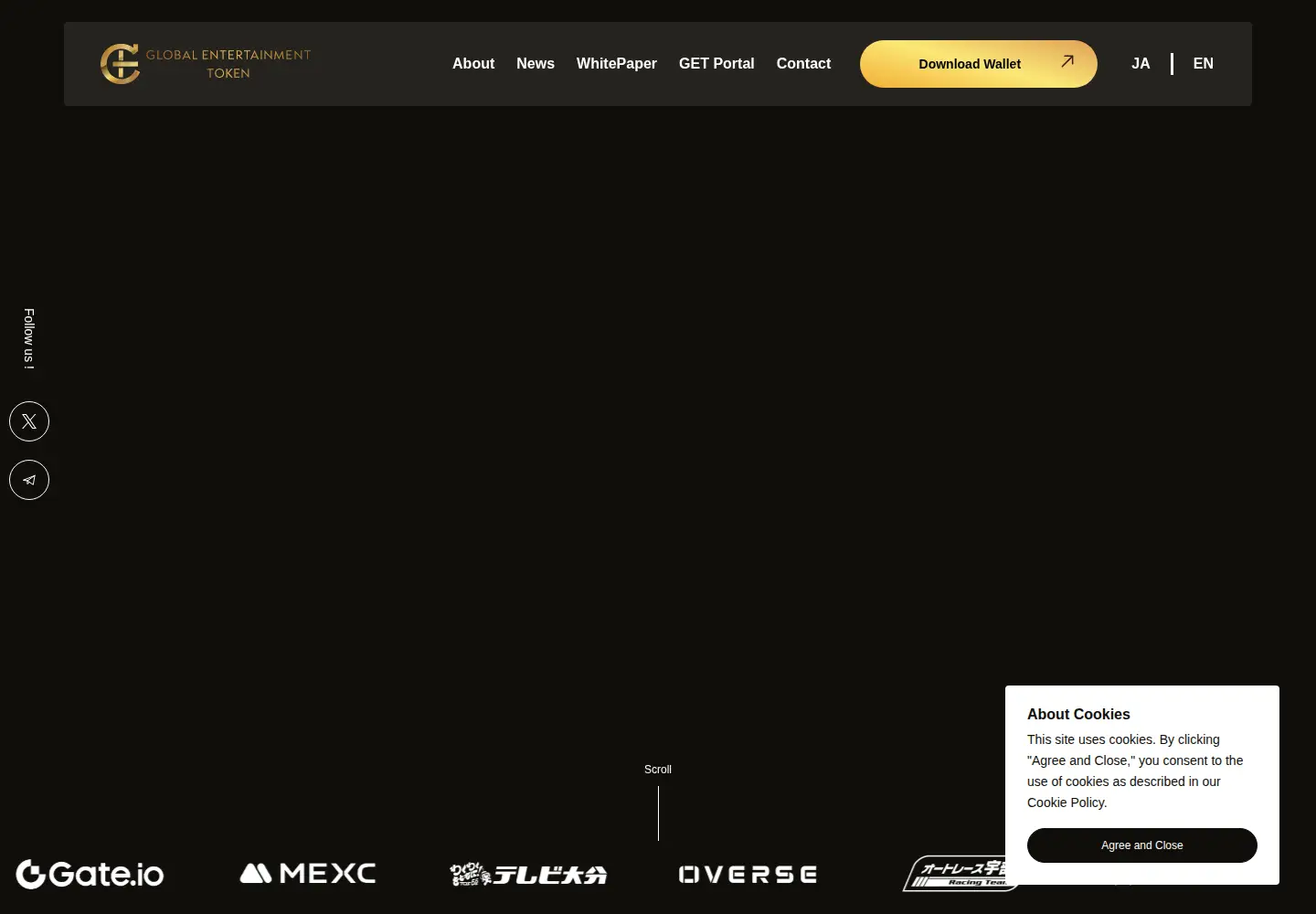 Screenshot of global-entertainment-token.org