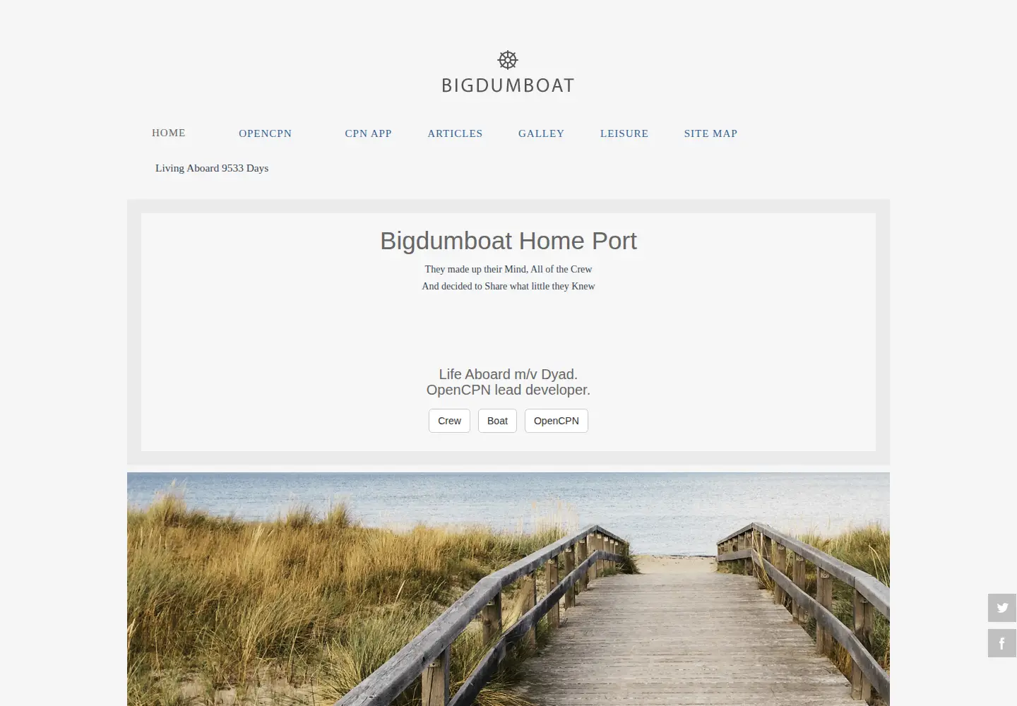 Screenshot of bigdumboat.com