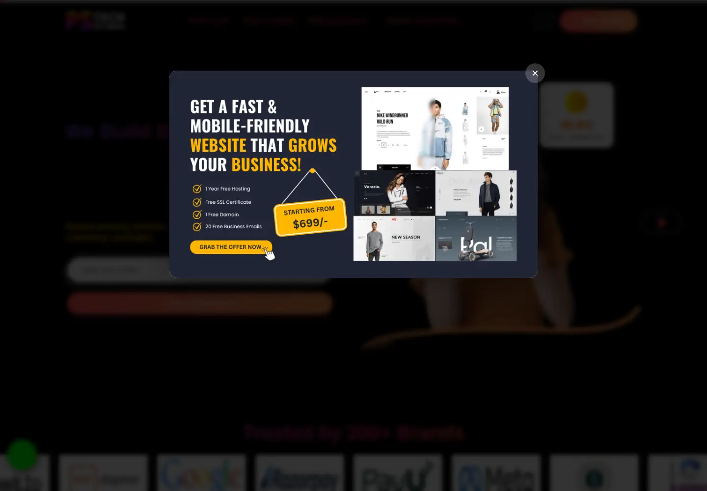 Screenshot of pstechglobal.com
