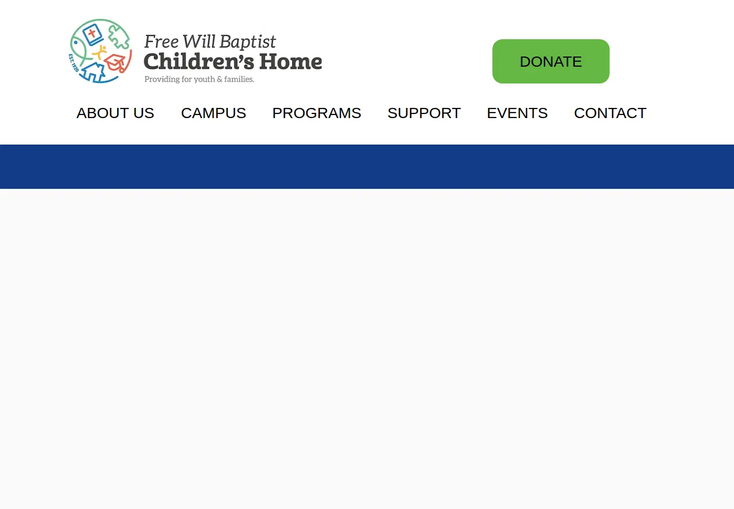 Screenshot of fwbchildrenshome.org
