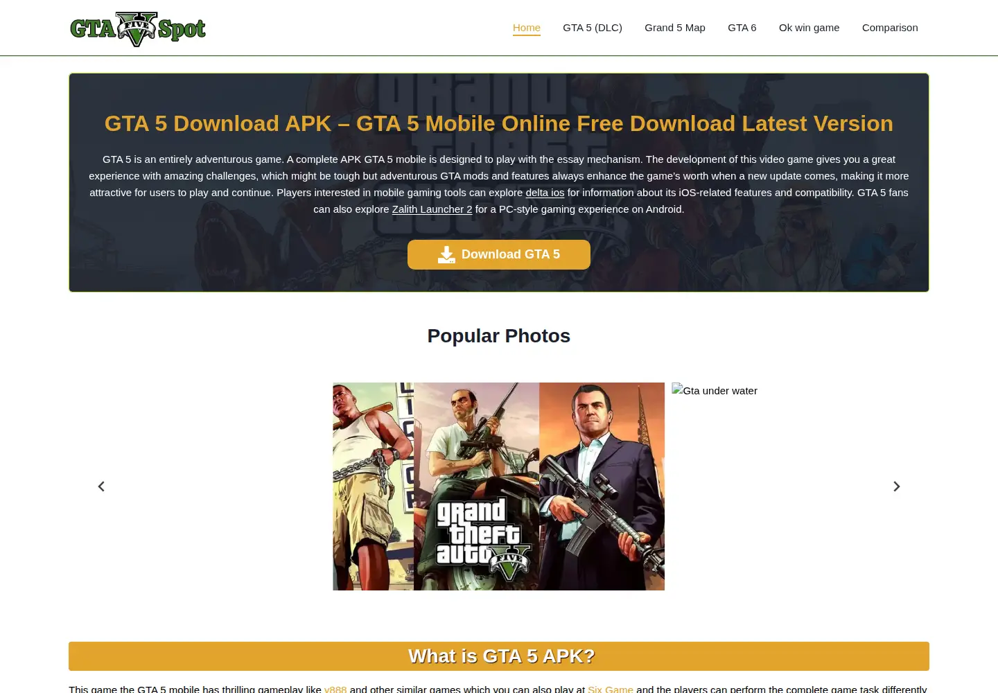 Screenshot of gta5spots.com