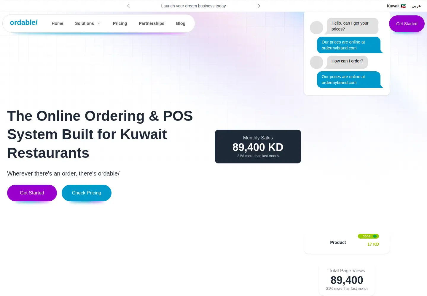 Screenshot of itsordable.com