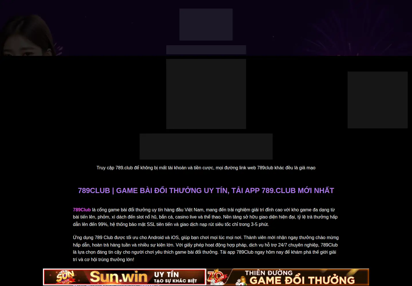 Screenshot of 789club.irish