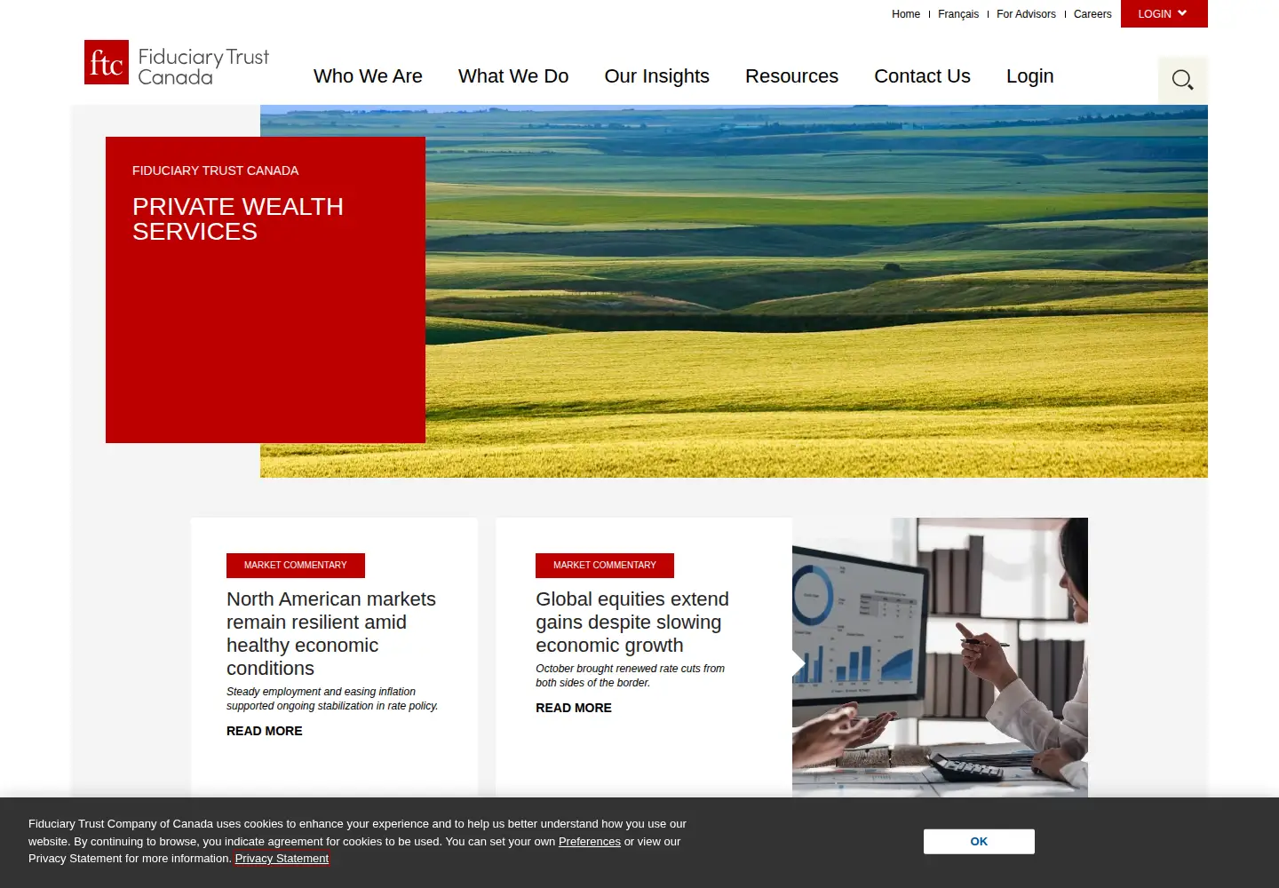 Screenshot of fiduciarytrust.ca