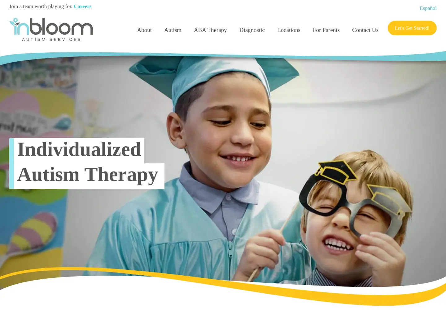 Screenshot of inbloomautism.com