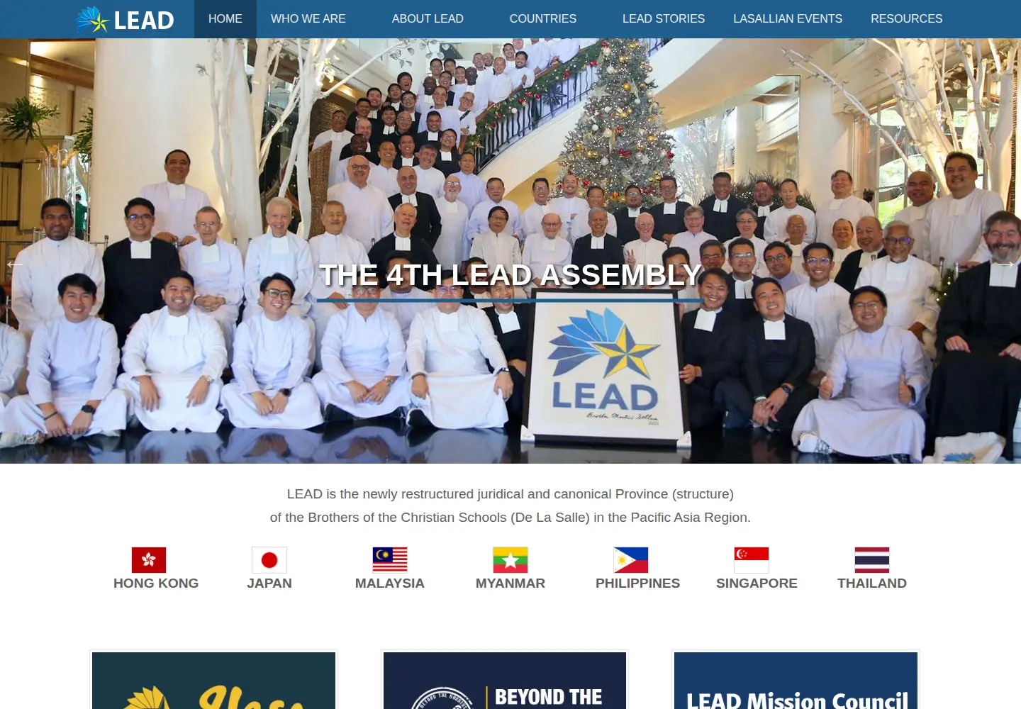 Captured homepage of lasalle-lead.org in the current scan