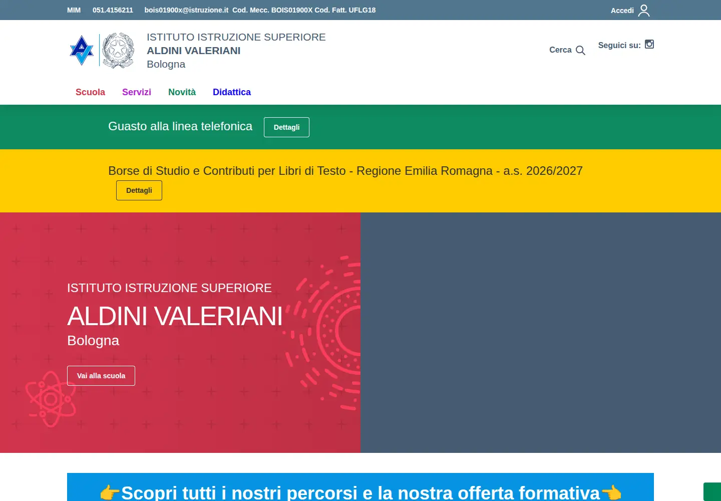 Screenshot of avbo.edu.it