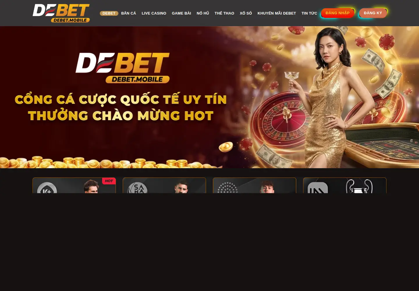 Screenshot of debet.mobile