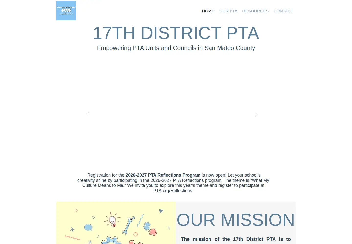 Screenshot of 17thdistrictpta.org