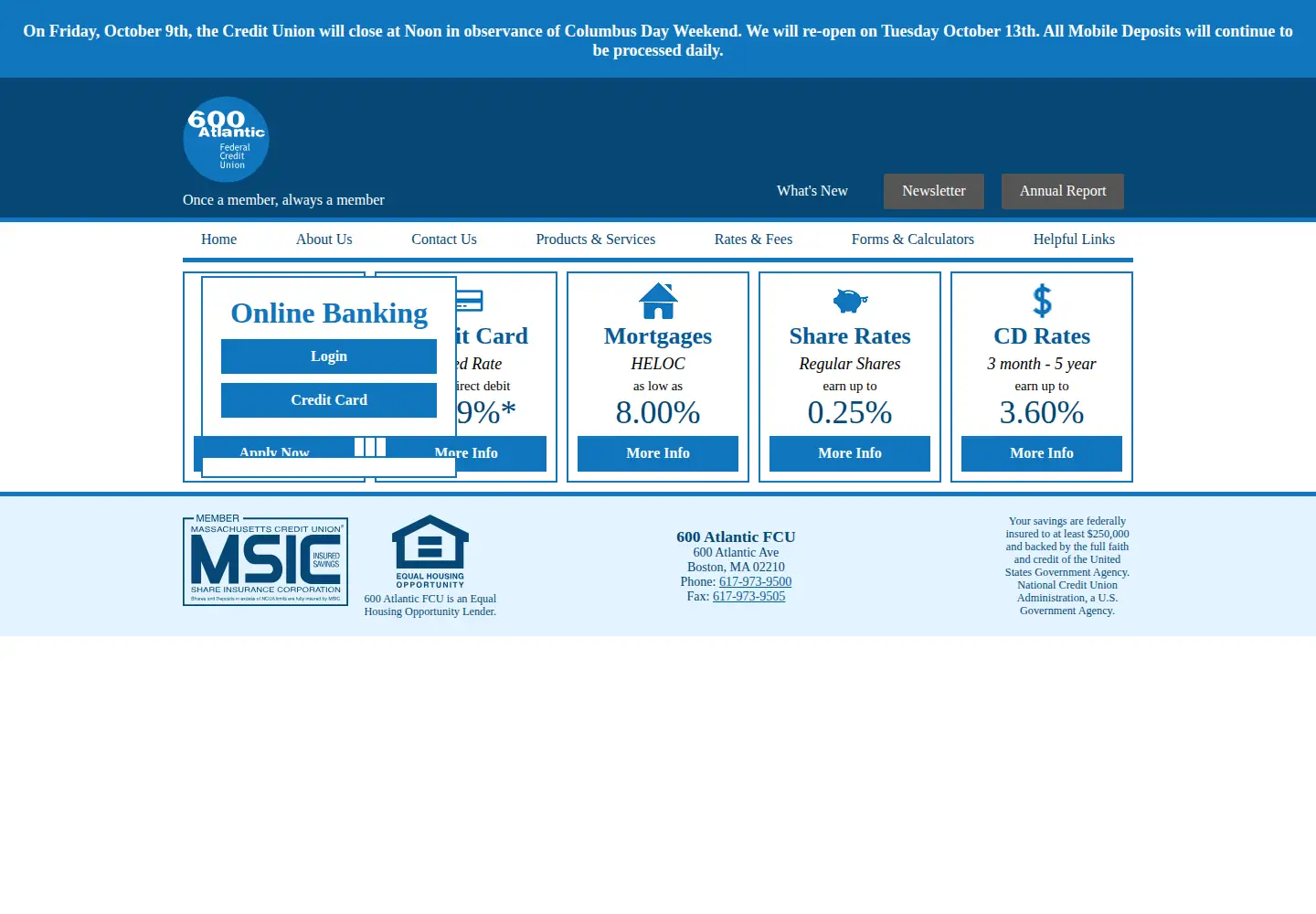 Screenshot of 600atlanticfcu.org