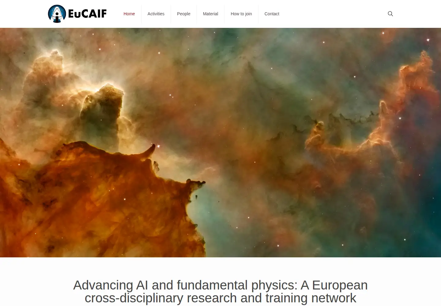 Screenshot of eucaif.org
