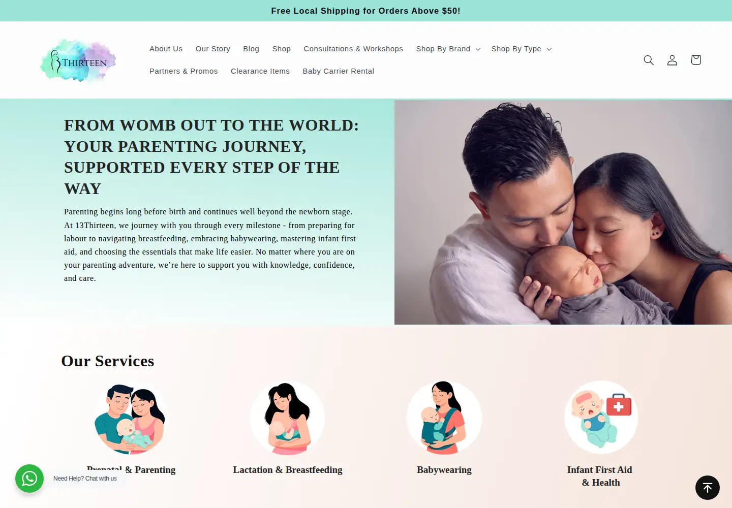 Screenshot of 13thirteen.com.sg