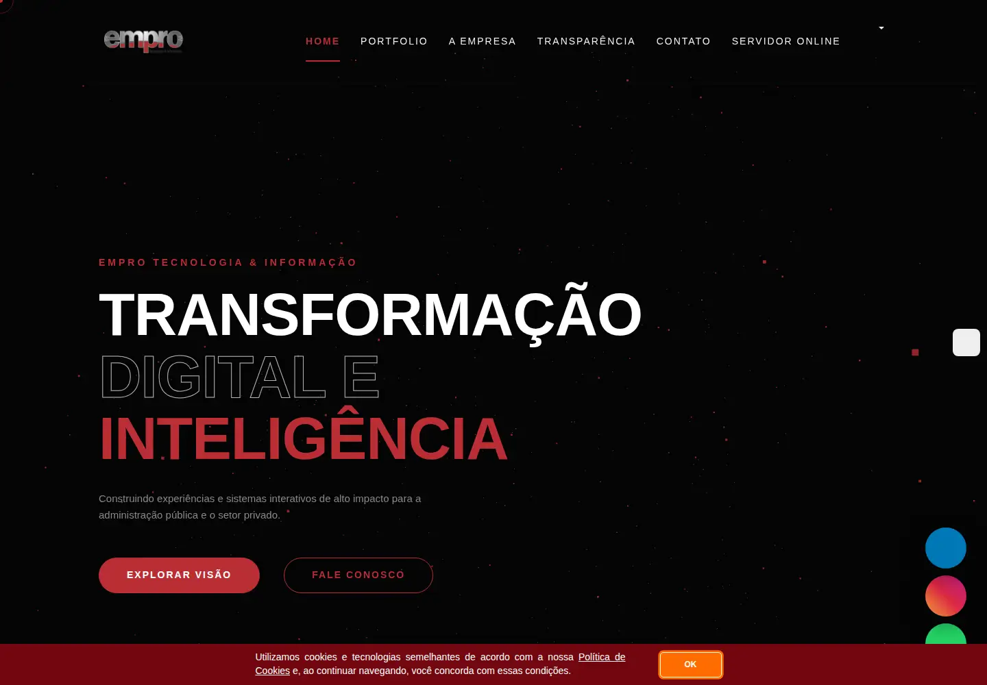 Screenshot of empro.com.br