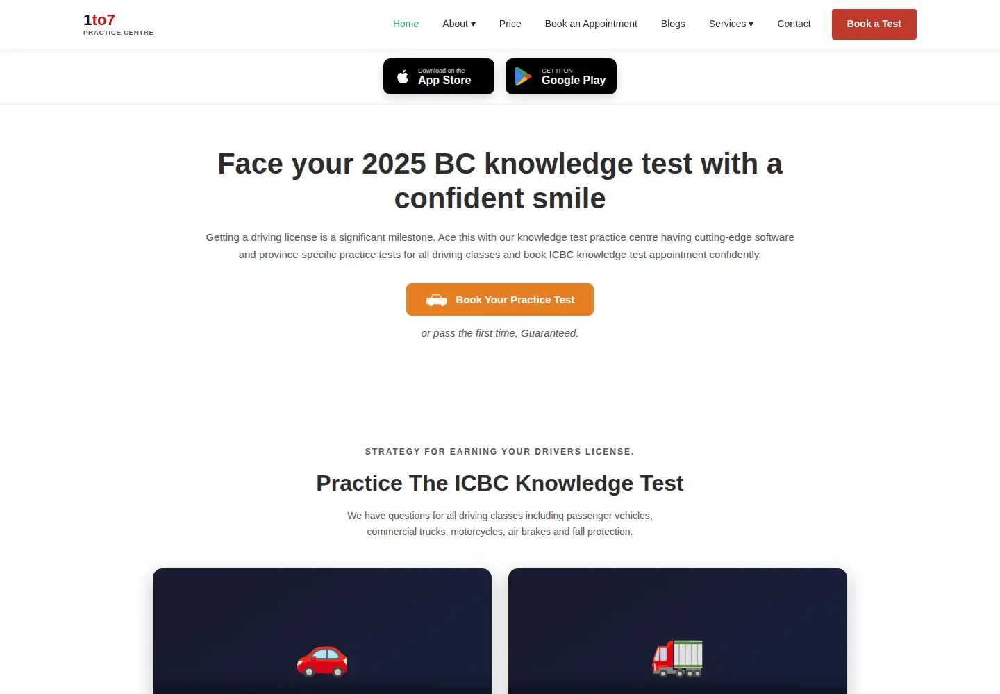 Captured homepage of 1to7knowledgepractice.com in the current scan