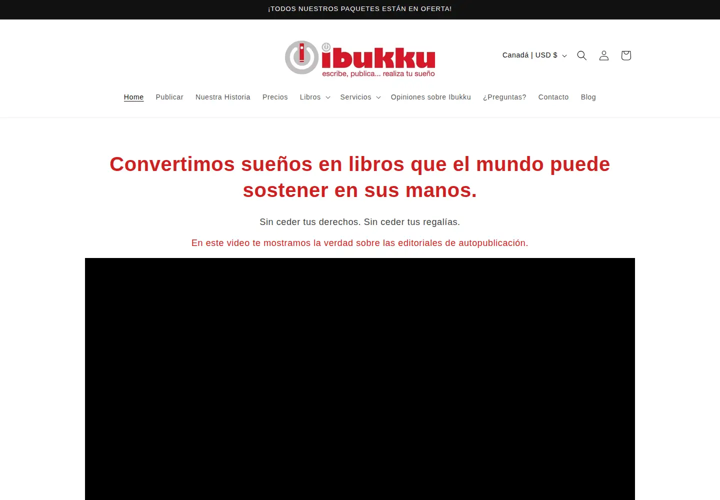 Captured homepage of ibukku.com in the current scan
