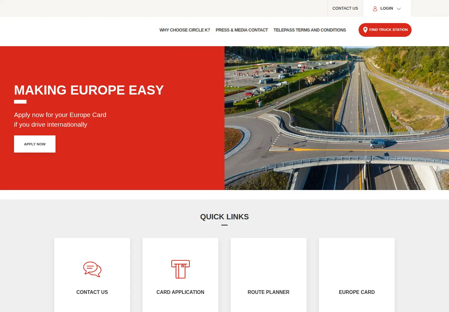 Screenshot of circlek.eu