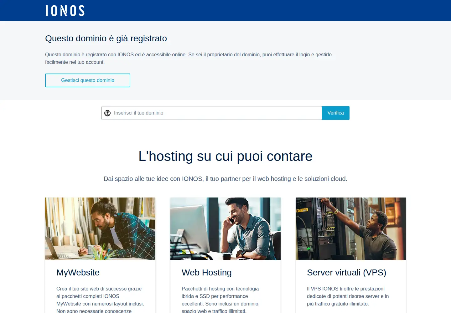 Screenshot of unicasd.it