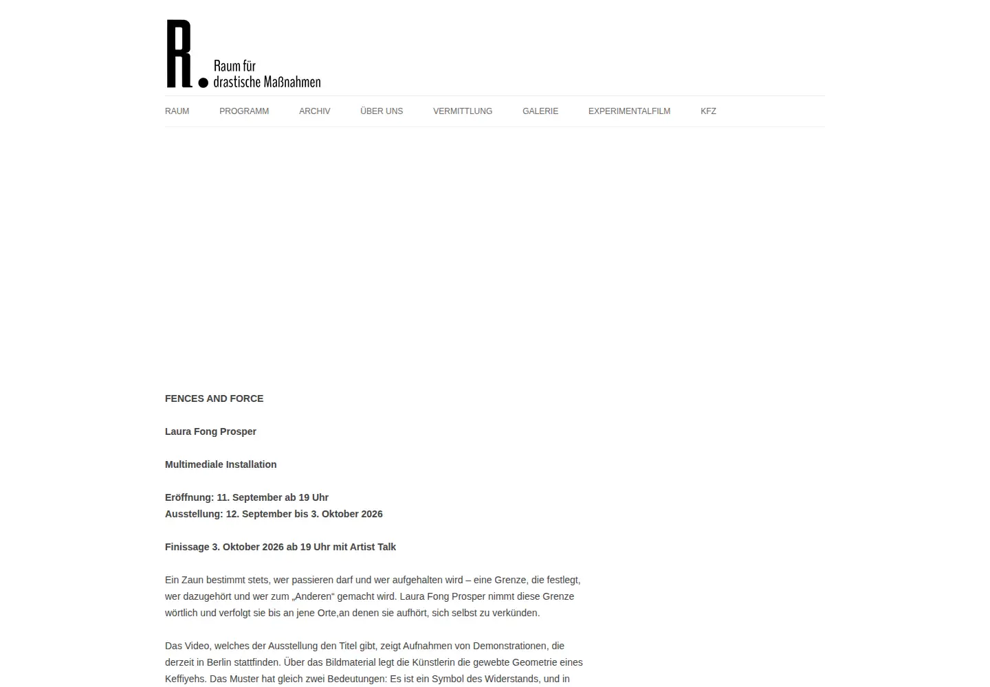 Captured homepage of rpunkt.org in the current scan