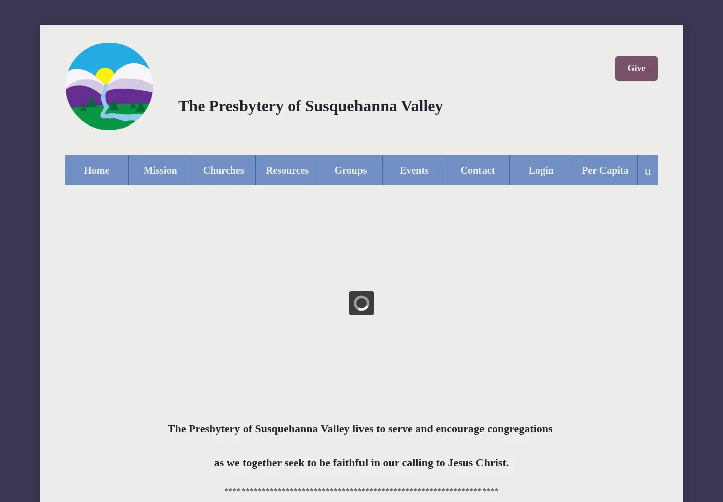 Screenshot of susvalpresby.org