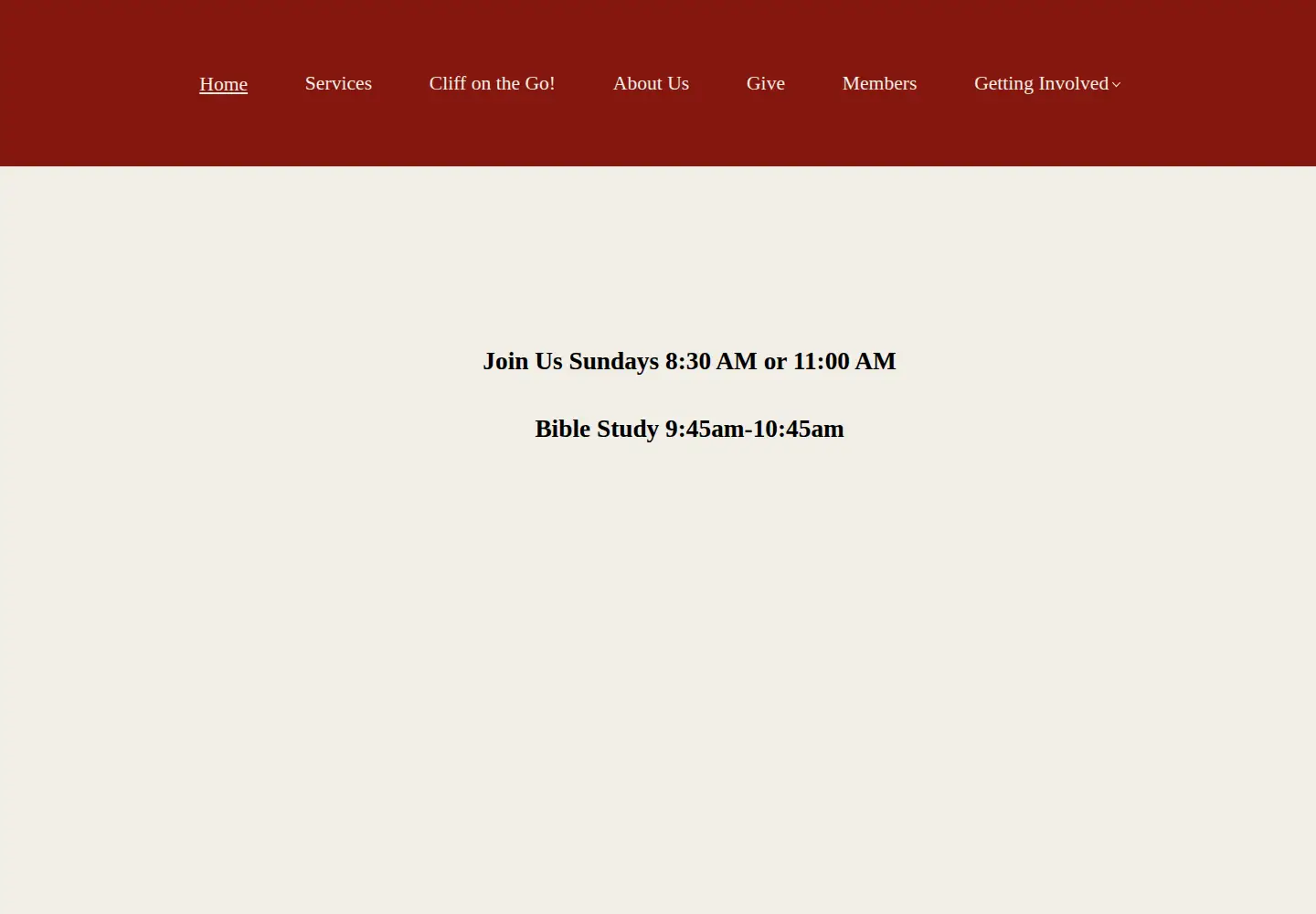 Screenshot of riverclifflutheran.org