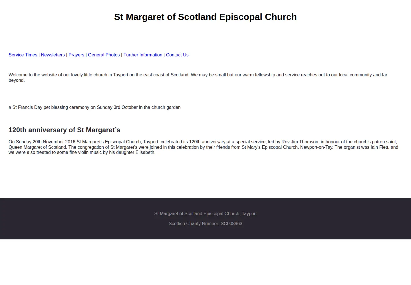 Screenshot of stmargarettayport.org