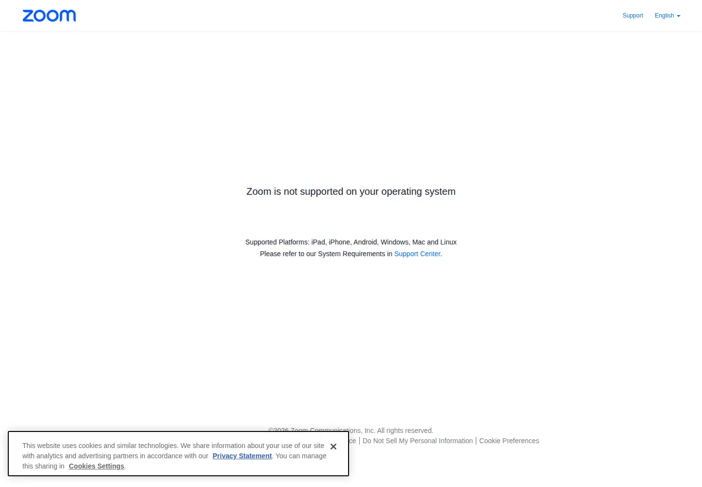 Screenshot of 212zoom.com