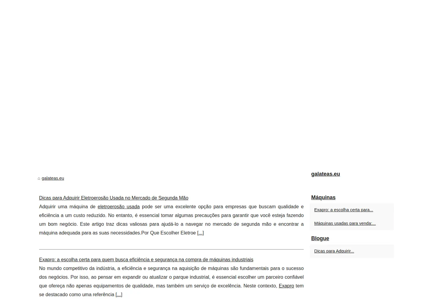 Screenshot of galateas.eu