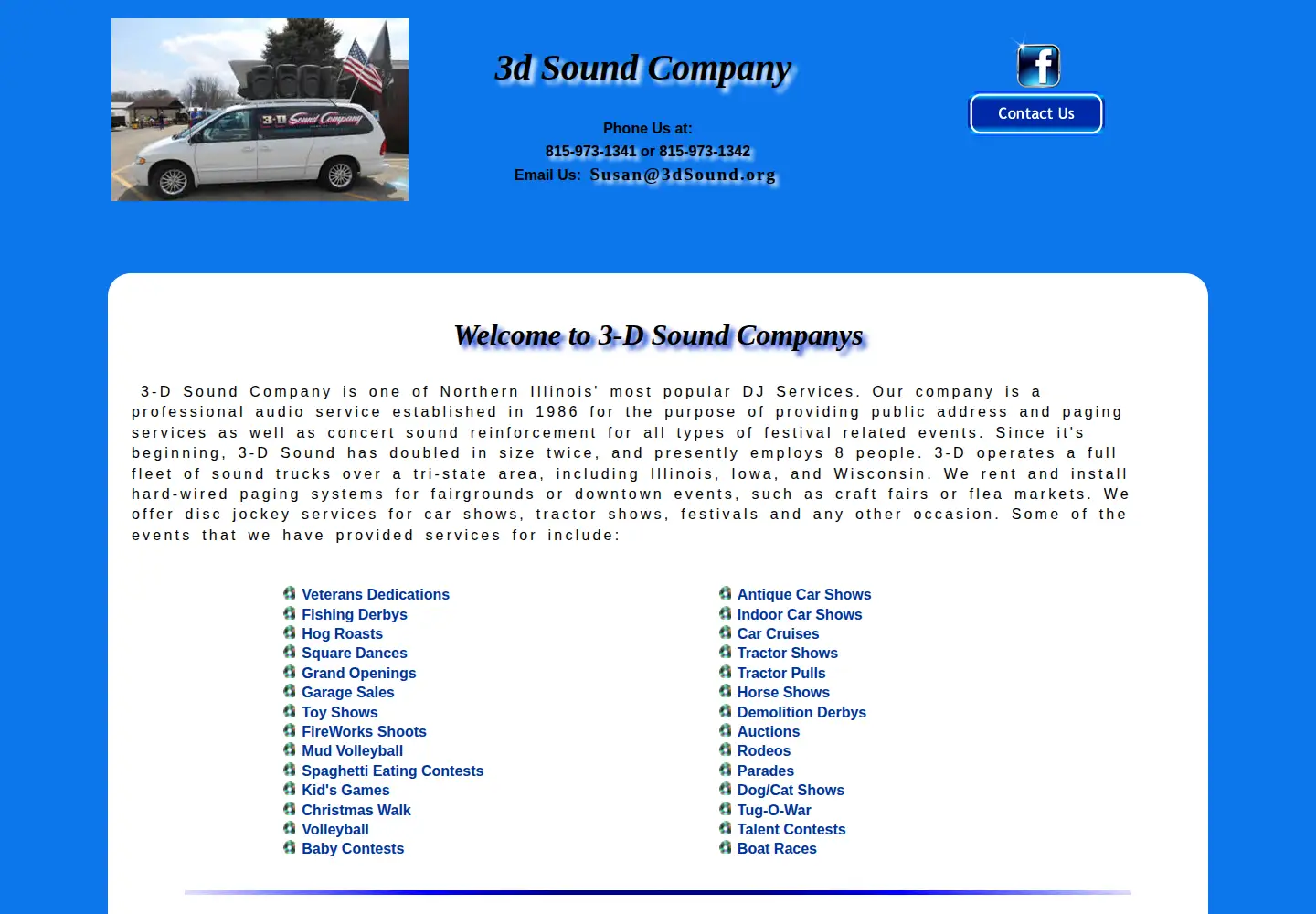 Screenshot of 3dsound.org