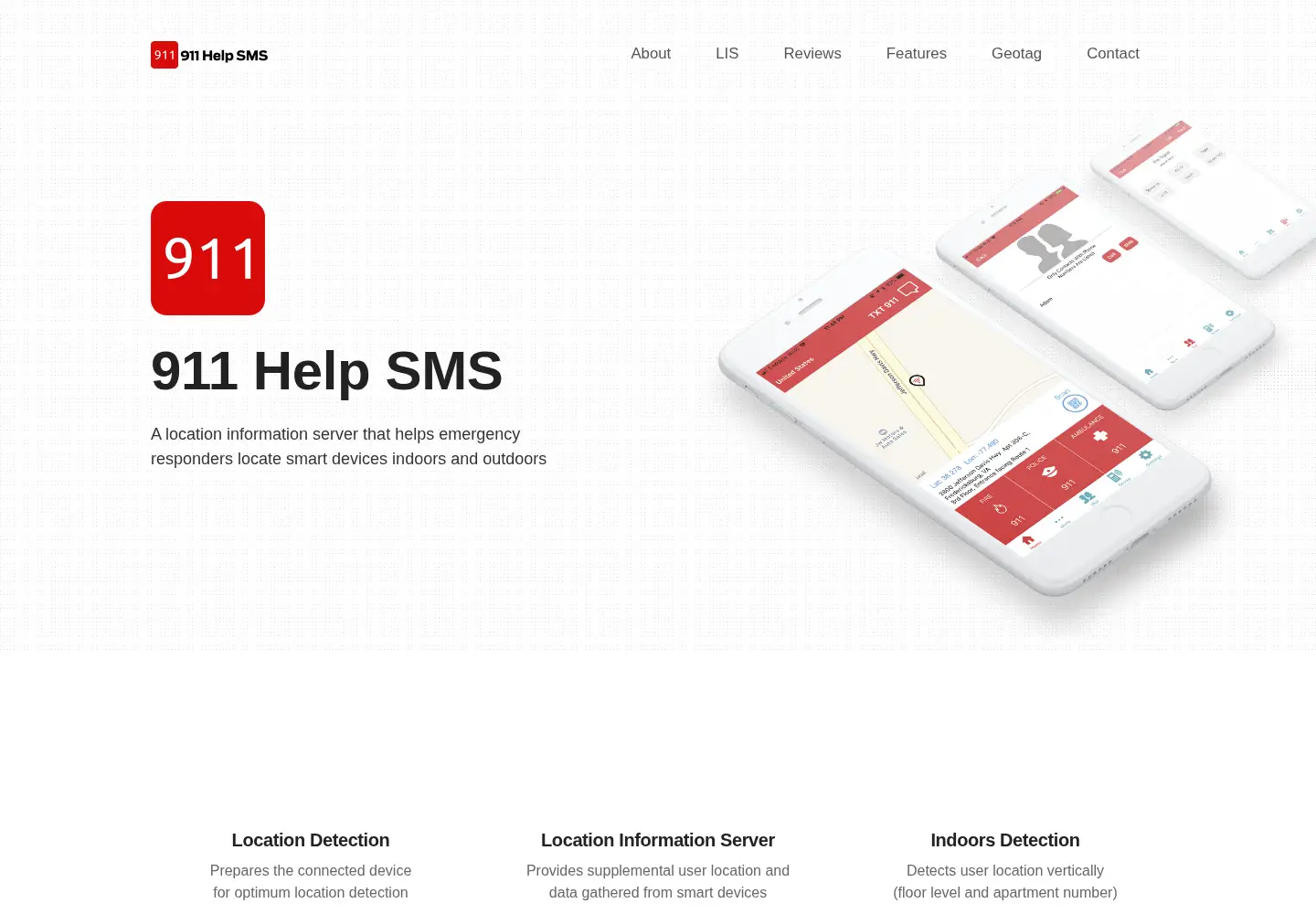 Screenshot of 911helpsms.com