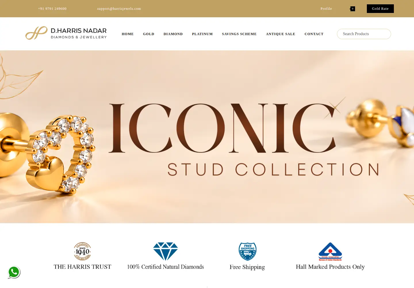 Screenshot of harrisnadar.com