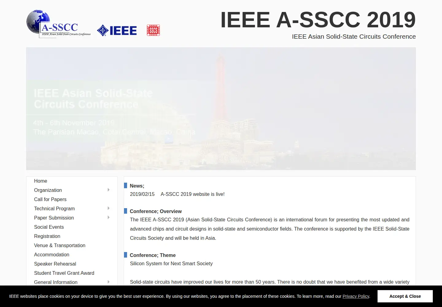 Screenshot of a-sscc2019.org