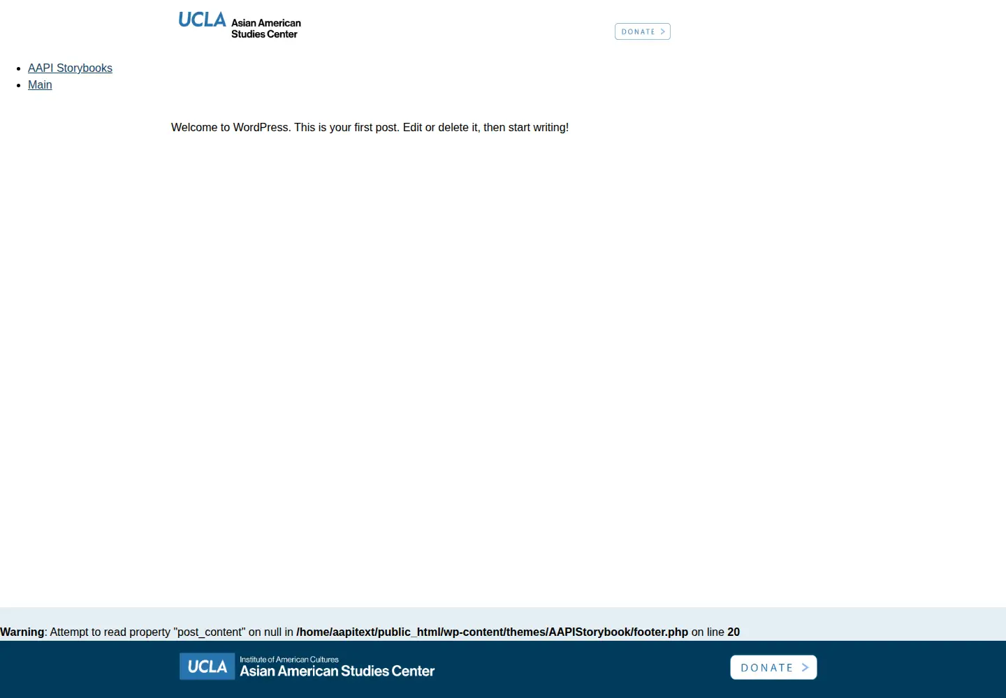 Screenshot of aapistorybooks.org