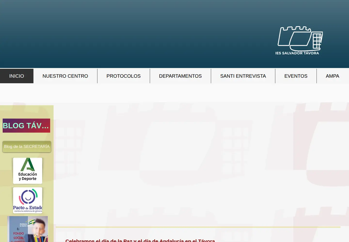 Screenshot of iessalvadortavora.org
