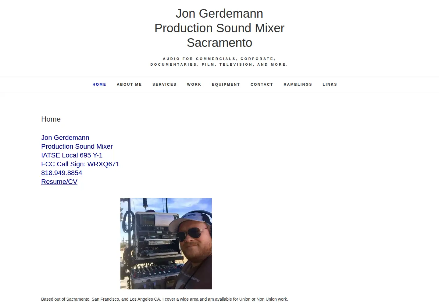 Screenshot of sounddept.org